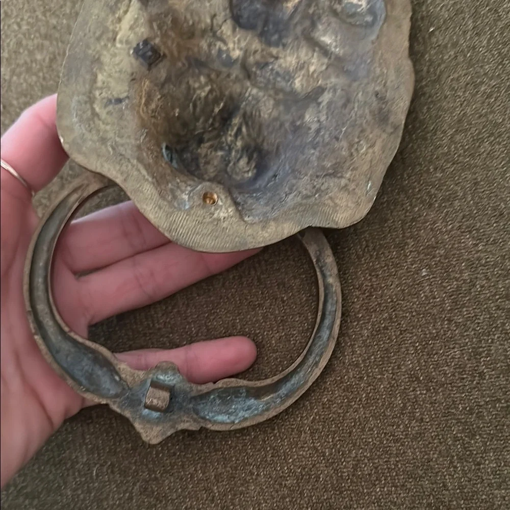 Antique Bronze brass Lion Head Door Knocker